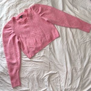 Pink cropped sweater